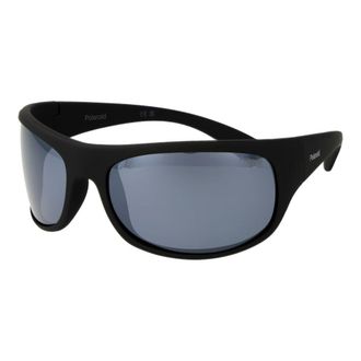 Polaroid Unisex Black Plastic Sunglasses - One Size