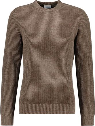 Profuomo Trui met ronde hals - Heren - Truien - Bruin - Maat: L