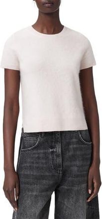 AllSaints Rebel Short Sleeve Cashmere Sweater in Sheer Pink at Nordstrom Rack, Size X-Small