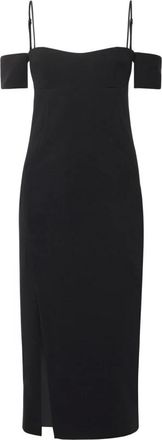 Pinko Pinko, Kleedjes, Dames, Zwart, S, Polyester, 38982 Midi Jurk