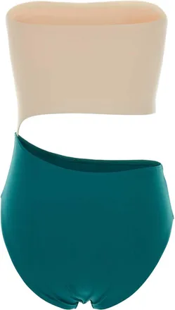 Eres Two-Tone Stretch Nylon Swimsuit - Multicolor