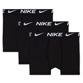 Nike Big Kids Dri-FIT Solid Boxer Briefs (3-Pack) in Black | 9N0844-023