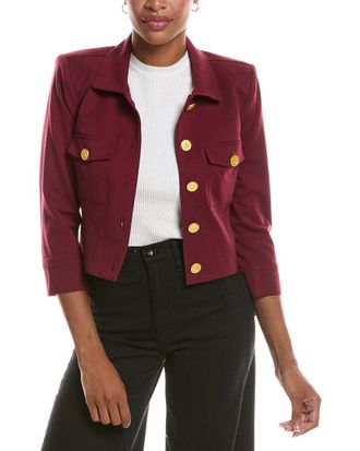 L'agence Kumi Cropped Fitted Jacket