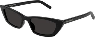 Saint Laurent Cat-eye Zonnebril - Dames - Zonnebrillen - Zwart - 52 MM - Accessoires