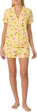 Kate Spade New York print short pajamas in Yellow Print at Nordstrom, Size X-Small