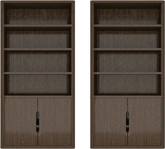 Manhattan Comfort Rivington Modern 40In Bookcase Cabinet (4-Shelf)