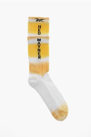 Hed Mayner REEBOK Tie-Dye Effect Cotton Socks With Contrasting Logo size S/M
