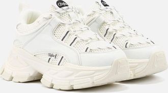 Buffalo Womens Buffalo Saturn Lace Womens White Trainers - Size: 6.5