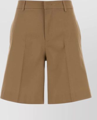 Pantaloni Torino stretch cotton bermuda shorts front pleats