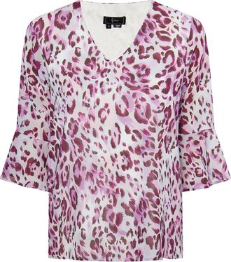 Faina Blouse shirt Dames Lila veelkleurig