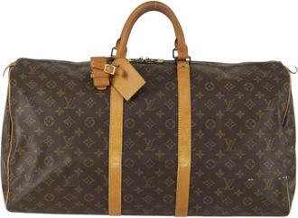 Louis Vuitton Pre-owned Weekend Bags, female, Brown, Size: ONE SIZE Pre-owned Vintage Monogram Keepall Travel Bag