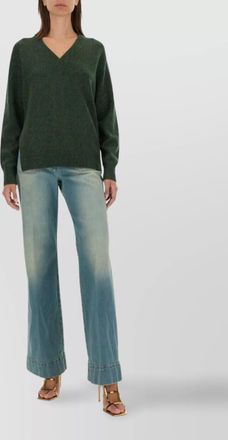 Victoria Beckham wool v-neck knitwear long sleeves