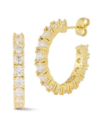 Glaze Jewelry 18K Plated Cz Hoops