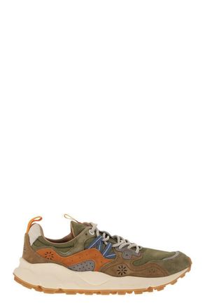 Flower Mountain Yamano 3 - Sneakers In Suede And Technical Fabric