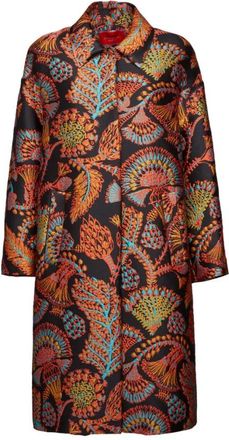 La DoubleJ Opulente Swing-Cut Jas - Dames - Mantel - Veelkleurig - M - Polyester - Jassen