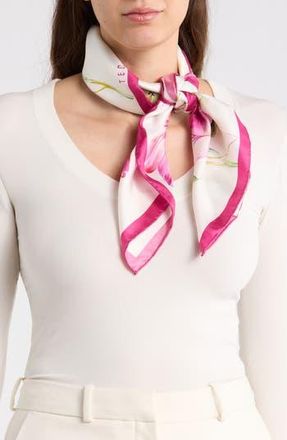 Ted Baker Floral Silk Twill Square Scarf in Pink at Nordstrom Rack