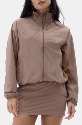 Halfdays Gwen Packable Jacket in Suede at Nordstrom, Size X-Small