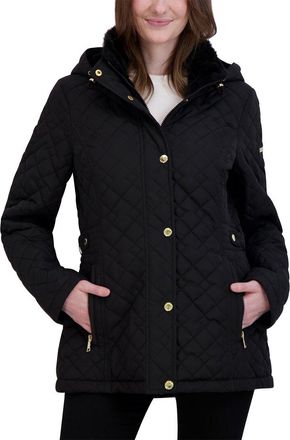Shelli Segal Snowchic New Graphic Quilted Jacket