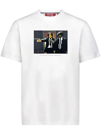 Mostly Heard Rarely Seen T-shirt con applicazione - Bianco