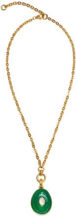 Lizzie Fortunato Glass Drift Pendant Necklace in Green at Nordstrom