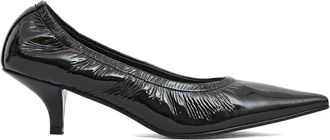 Strategia Zwarte lakpomp met 4-5 cm hak - Dames - Pumps - Zwart - 36 EU - Schoenen