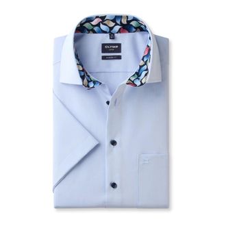 Olymp Olymp, Heren, Overhemden, Blauw, Maat: 3XL