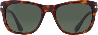 Persol Green Square Unisex Sunglasses PO3313S 24/31 55