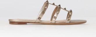 Valentino Garavani Mules Rockstud in pelle laminata