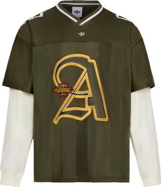 adidas Long-Sleeved T-Shirt Asia Sizing Green White KS5329