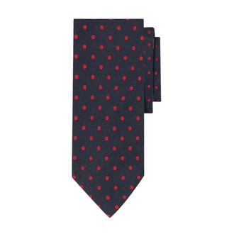 Brooks Brothers Cravatta in Seta Pois - - Accessories - Uomo - Blu - ONE SIZE