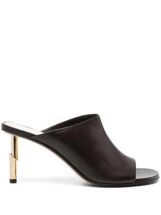 Lanvin Sequence 75mm leather sandals - women - Goat Skin/Bos Taurus/Calf Leather - 36 - Brown