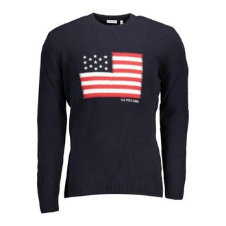 U.S.Polo Association U.s. Polo Assn., Heren, Truien, Blauw, Maat: 2XL Wol