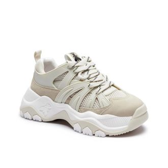 Patrizia Pepe Patrizia Pepe, Sneakers, female, Beige, Size: 5 US Leather Running Sneakers
