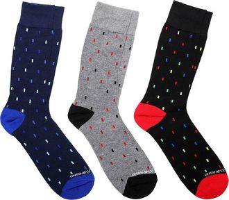 Unsimply Stitched Assorted 3-Pack of Crew Socks in Blue Multi at Nordstrom Rack
