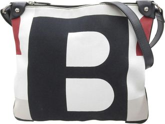 Bally Color Canvas Shoulder Bag (Pre-Owned)