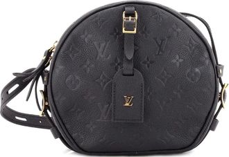 Louis Vuitton Boite Chapeau Souple Bag Monogram Empreinte Leather MM crossbody bag - Zwart