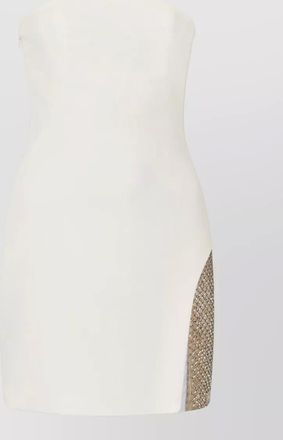 The Attico dress heart neckline sleeveless fitted slit