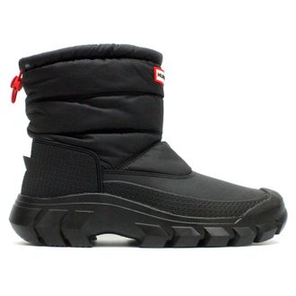 Hunter Intrepid Short Snow Synthetic Textile Mens Outdoor Boots - Black - Size:UK 11