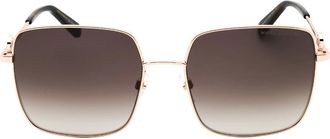 Marc Jacobs Womens Marc Jacobs Brown SF Lens Gold Havana Sunglasses - Size: ONE size