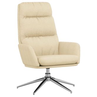 vidaXL Sill&oacute;n De Relax De Tela Color Crema Vidaxl