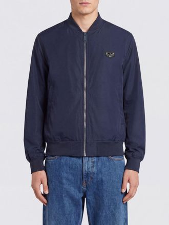 Philipp Plein Lightweight Nylon Bomber Jacket with Iconic Collar and Logo