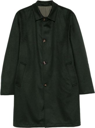 Kired Peak Cashmere Coat - Heren - Mantel - Groen - 2XL - Nylon - Jassen
