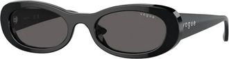 Vogue Eyewear Vo 5582S Ovale Zonnebrillen - Dames - Zonnebrillen - Zwart - 53 MM - Accessoires