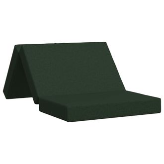 vidaXL Sof&aacute; Cama Plegable 100 X 67 X 45 Cm Verde Oscuro Vidaxl