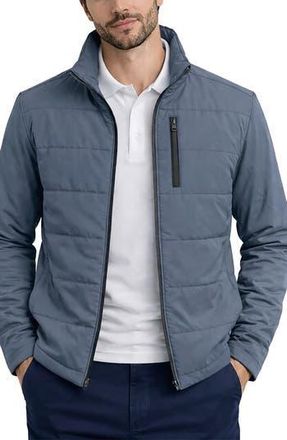 Hawke & Co Water Resistant Hybrid Stretch Jacket in Hale Navy at Nordstrom Rack, Size X-Large