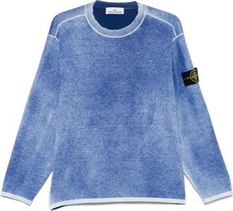 Stone Island Felpa con applicazione Compass - Blu