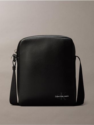 Calvin Klein Mens Monologo Reporter Bag - Black