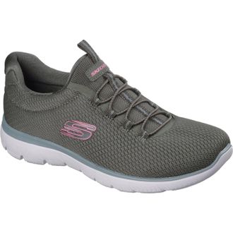 Skechers Summits Zomer Blush Textile Dames Olijf Sneakers