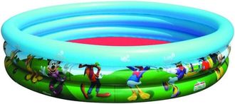 Trade Shop Trade Shop - Piscina Gonfiabile Topolino Per Bambini 3 Anelli 122 X 25 Cm Disney Mickey Mouse