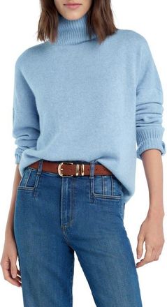 Favorite Daughter The Maddie Turtleneck Cashmere Sweater in Baby Blue at Nordstrom, Size X-Large